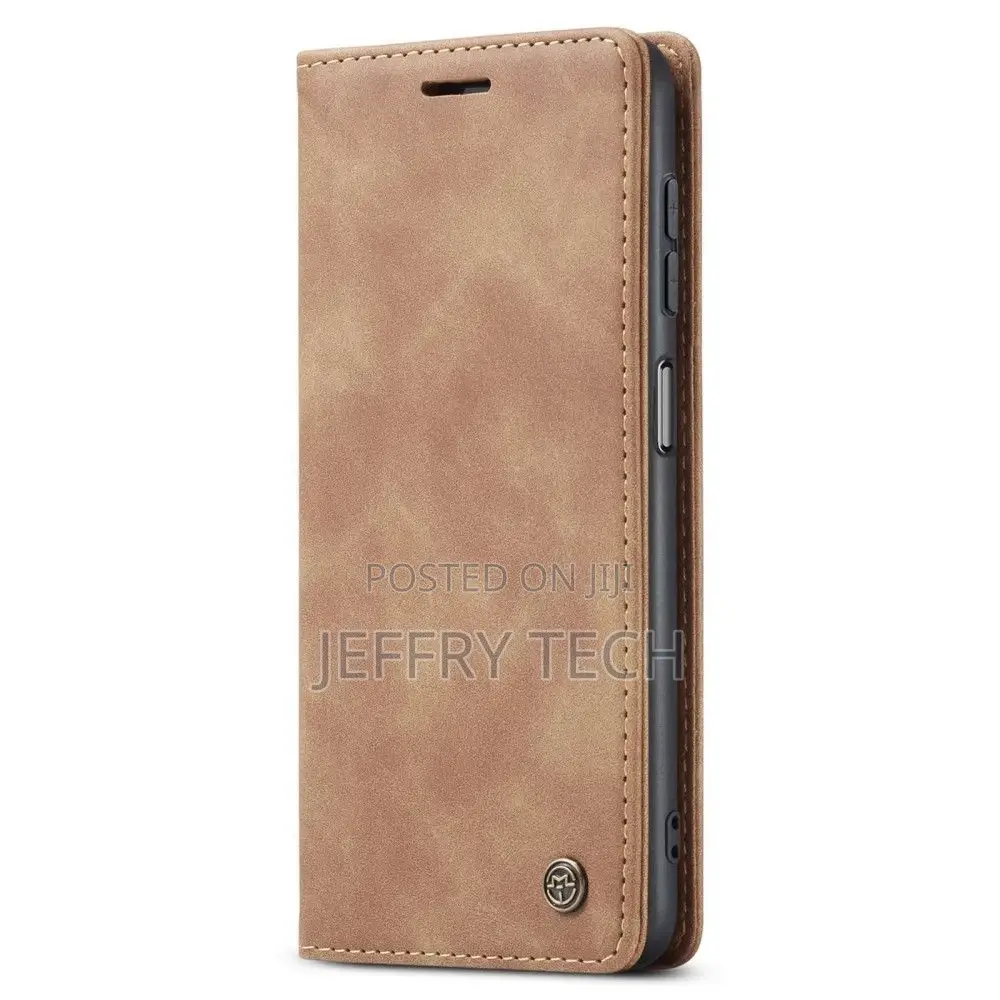 Samsung Galaxy A34 5G Flip Vintage Case - Brown