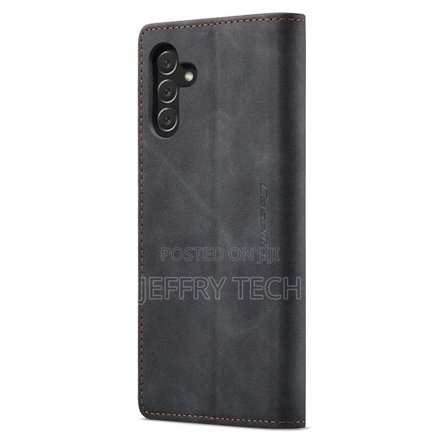 Samsung Galaxy A24 4G Flip Vintage Case - Black - main view