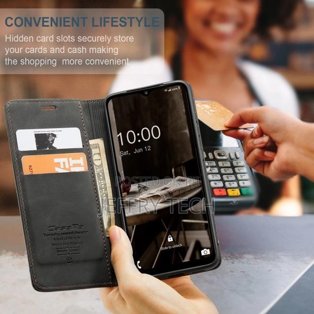 Samsung Galaxy A24 4G Flip Vintage Case - Black - thumbnail 3