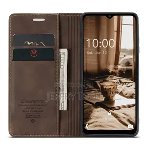 Samsung Galaxy A24 4G Flip Vintage Case - Coffee
