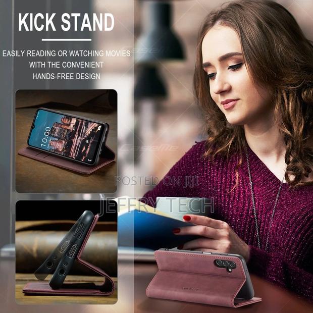 Samsung Galaxy A24 4G Vintage Case - Wine Red - thumbnail 5