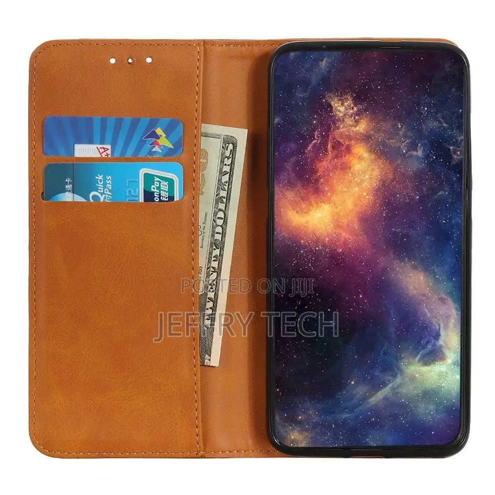 Wallet-Style Genuine Leather Flipcase for Samsung Galaxy A24
