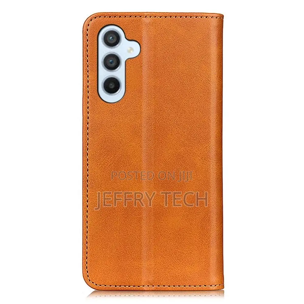 Wallet-Style Genuine Leather Flipcase for Samsung Galaxy A24