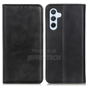 Leather Flipcase for Samsung Galaxy A24 4G - Black
