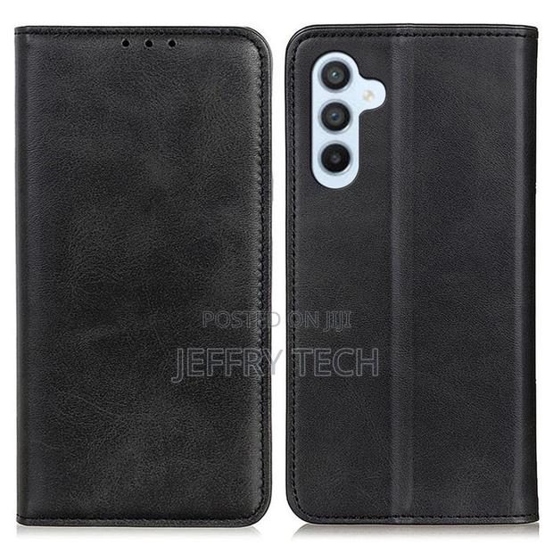 Leather Flipcase for Samsung Galaxy A24 4G - Black - main view