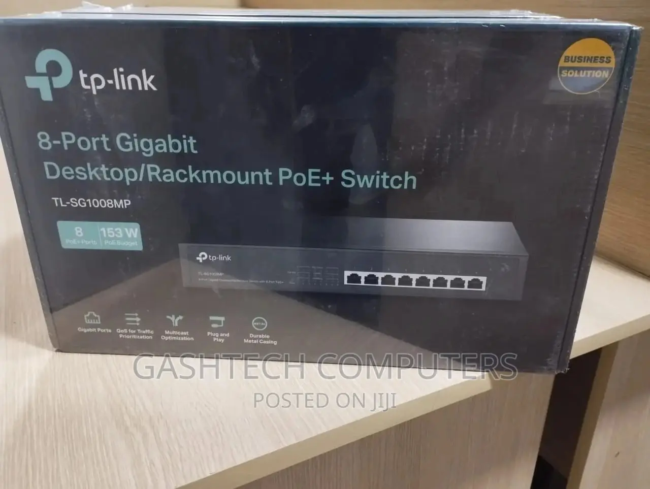 Tp-Link 8 Gigabit Desktop/Rackmount Switch With 8-Port Poe+