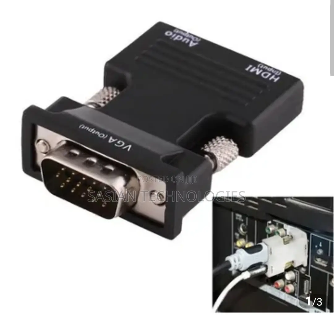 HDMI to VGA Connector With Audio