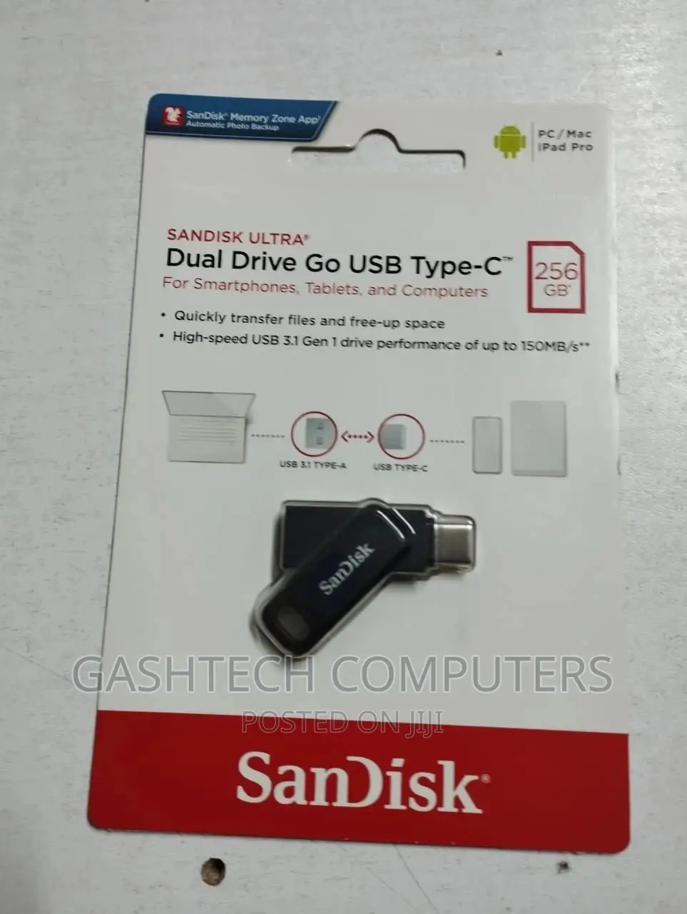 Sandisk Ultra Dual Drive Go USB Type-CTM 256GB