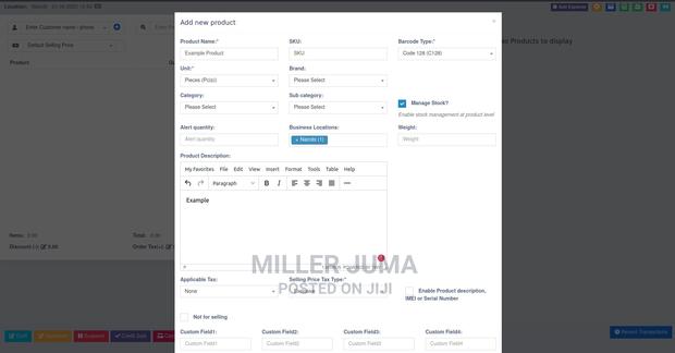 Point of Sale(Pos) Software - main view