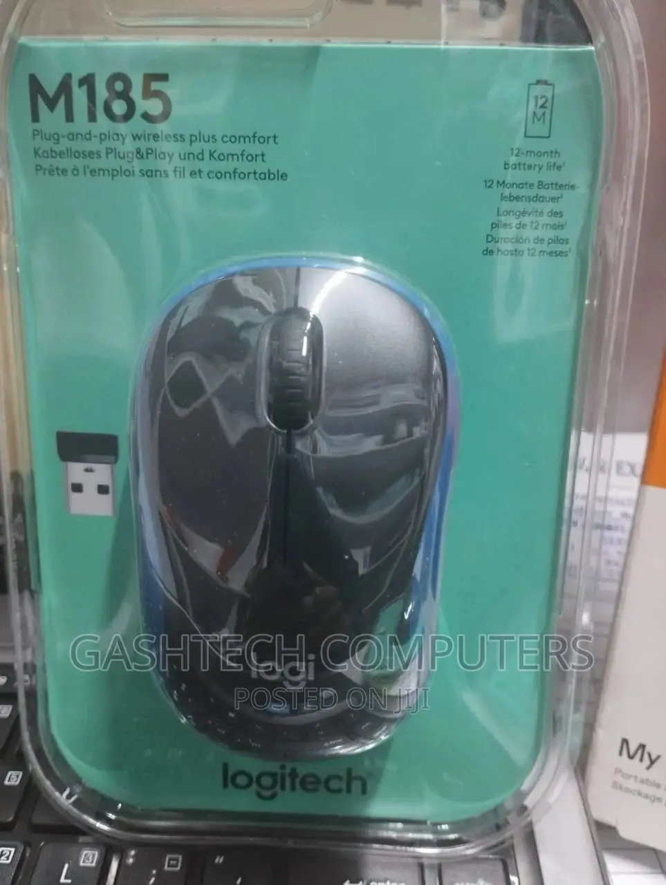 Original M185 Logitech Wireless Mouse. Blue