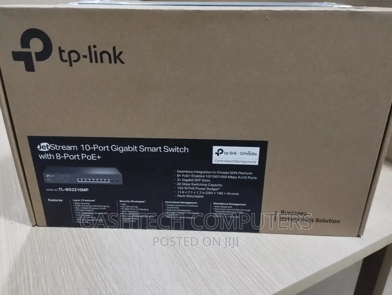 Tp Link Tl-Sg2210mp Jetstream 10-Port Gigabit Smart Switch