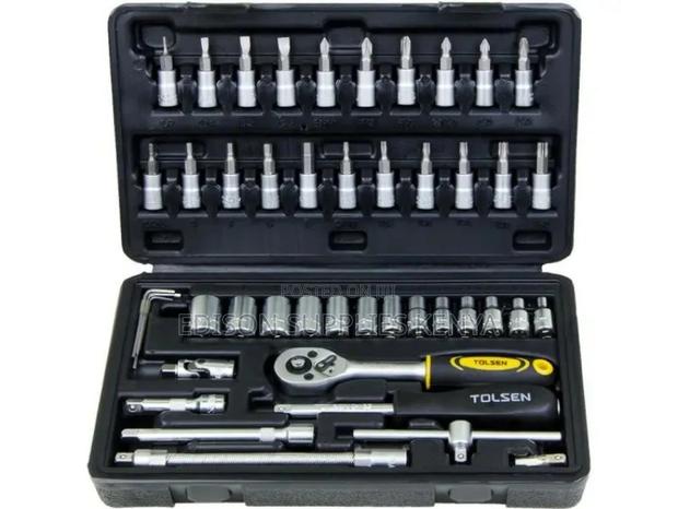Socket Set Tolsen Socket Set 46 PCS 1/4" Wrench Socket 15138 - main view