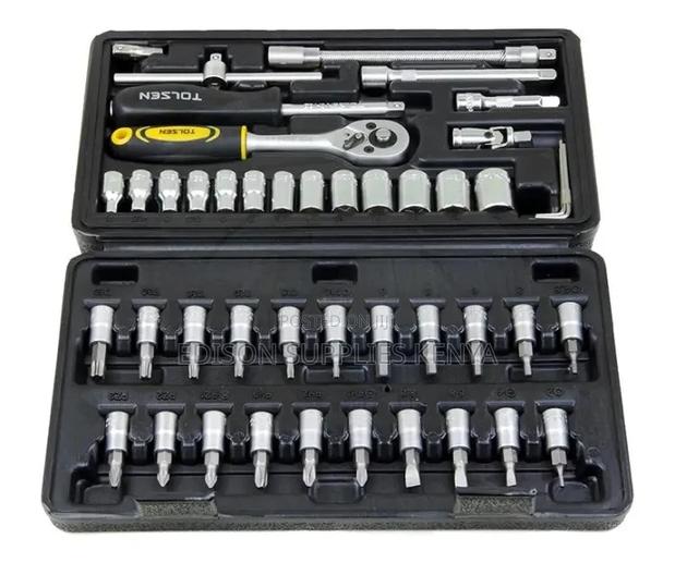 Socket Set Tolsen Socket Set 46 PCS 1/4" Wrench Socket 15138 - thumbnail 2