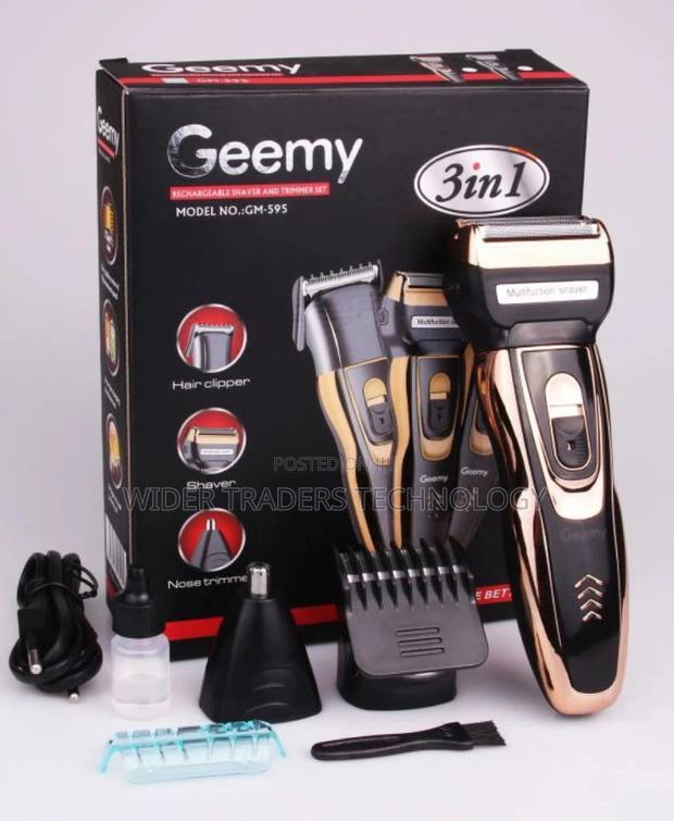 Geemy 3in1 Rechargeable Multi Functional Shaver Available - main view