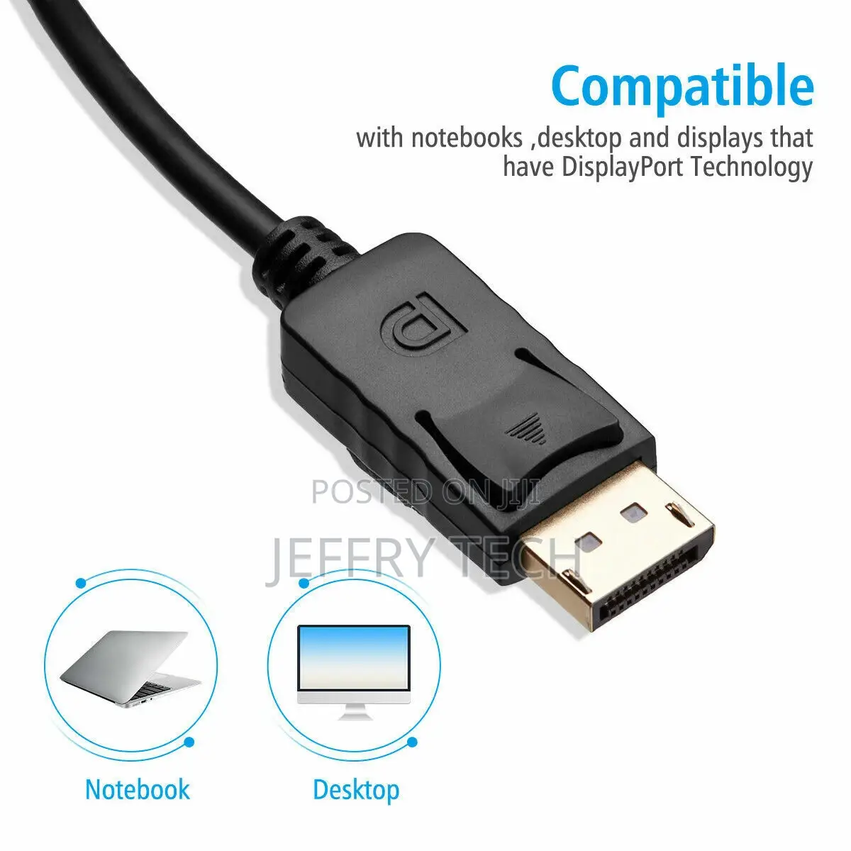 6FT Displayport DP Male to HDMI Female Cable