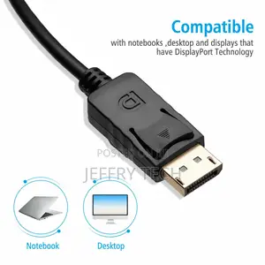 6FT Displayport DP Male to HDMI Female Cable