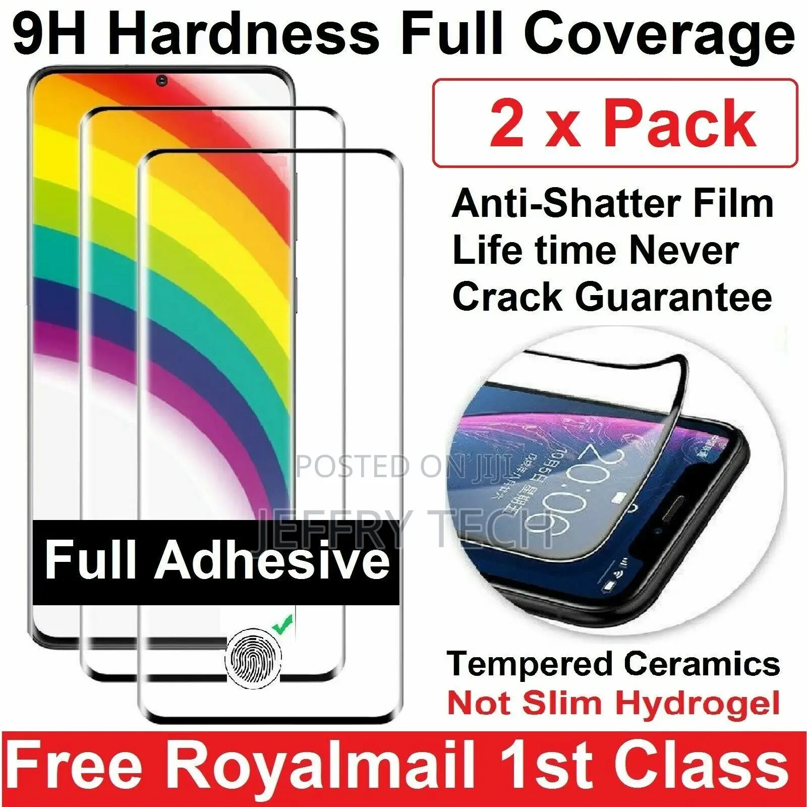 For Samsung S21 S20 Fe + Ultra A12 A22 A32 A52 Tempred Ceram