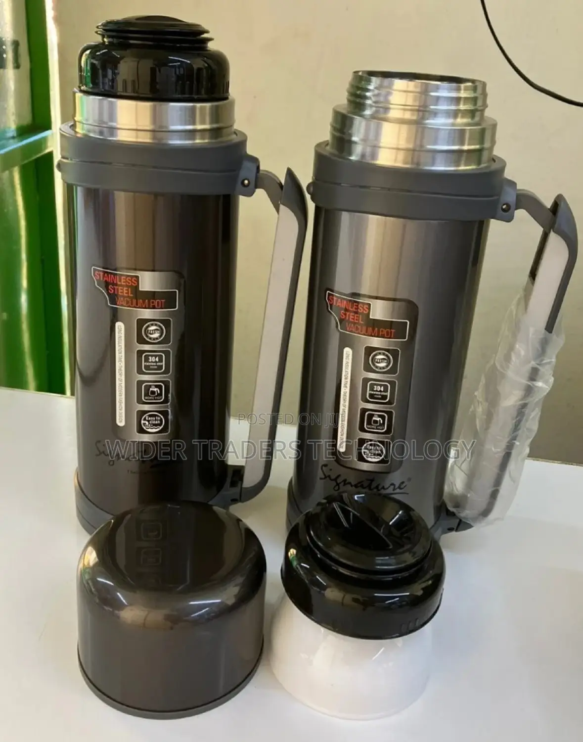 Signature 1.8ltrs Stainless Steel Vacuum Flask Available