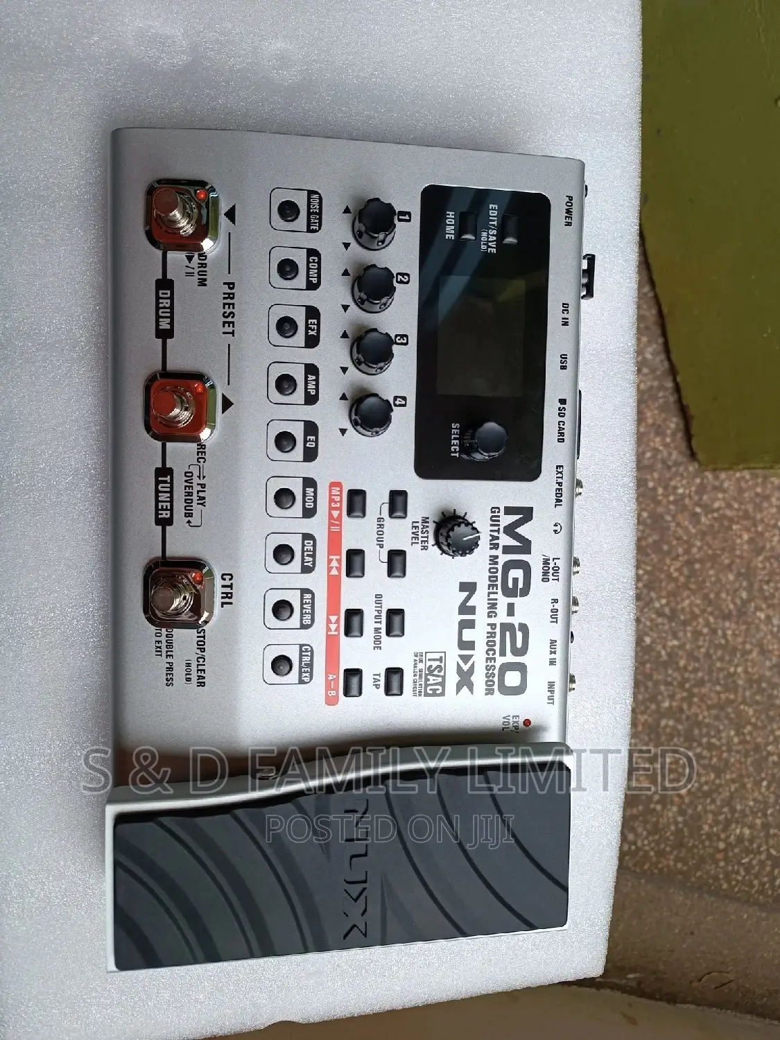 Nux Guitar Modeling Processor Effect Pedal Mg20