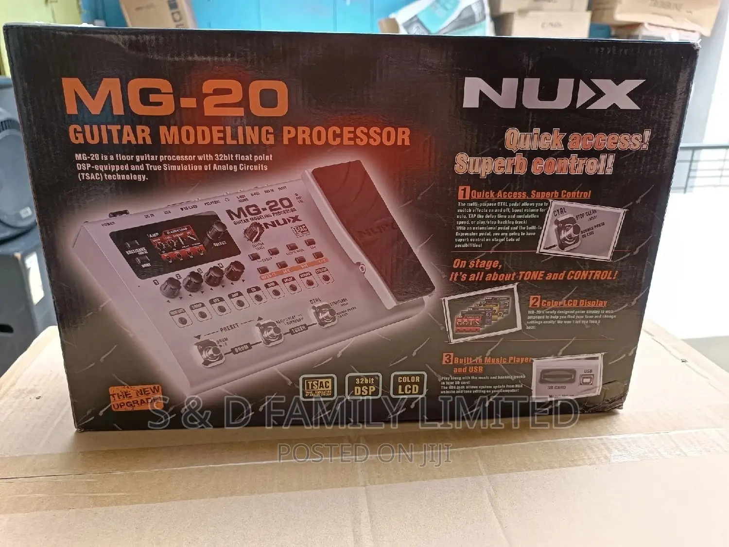 Nux Guitar Modeling Processor Effect Pedal Mg20
