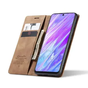 Samsung Galaxy S20 Vintage Flip Case - Light Brown