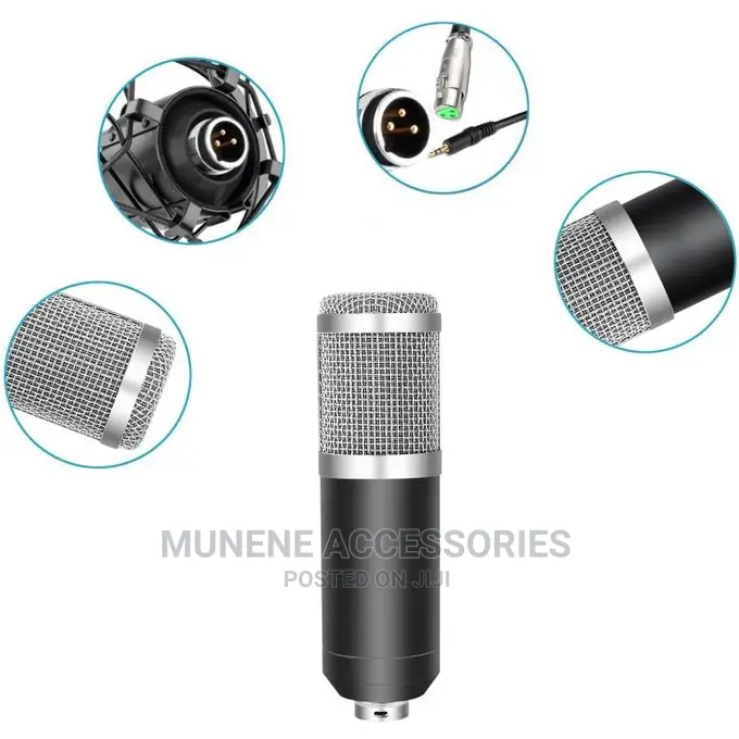 PROFESSIONAL Condenser MICROPHONE V8 Live Sound Card BM800
