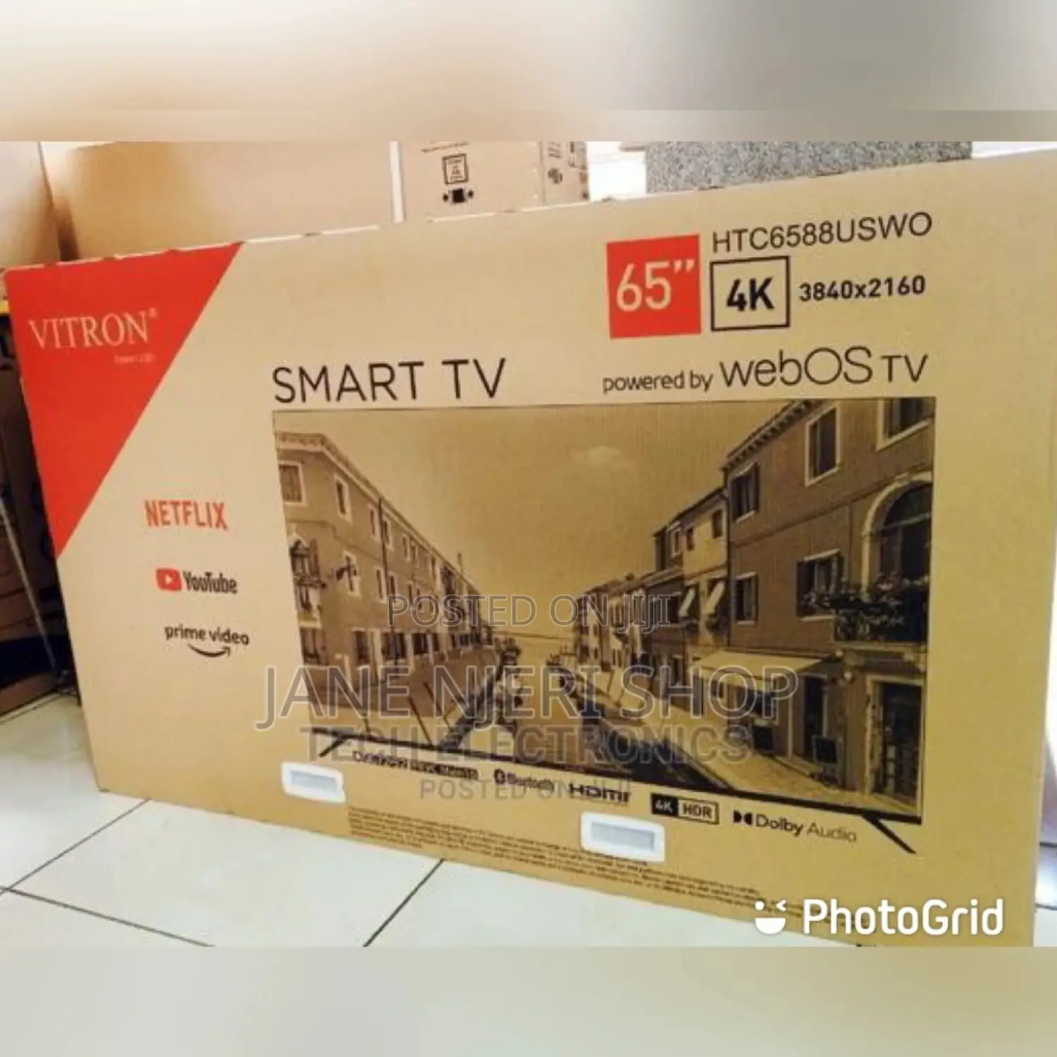 Flameless 65 Inches Vitron Tv
