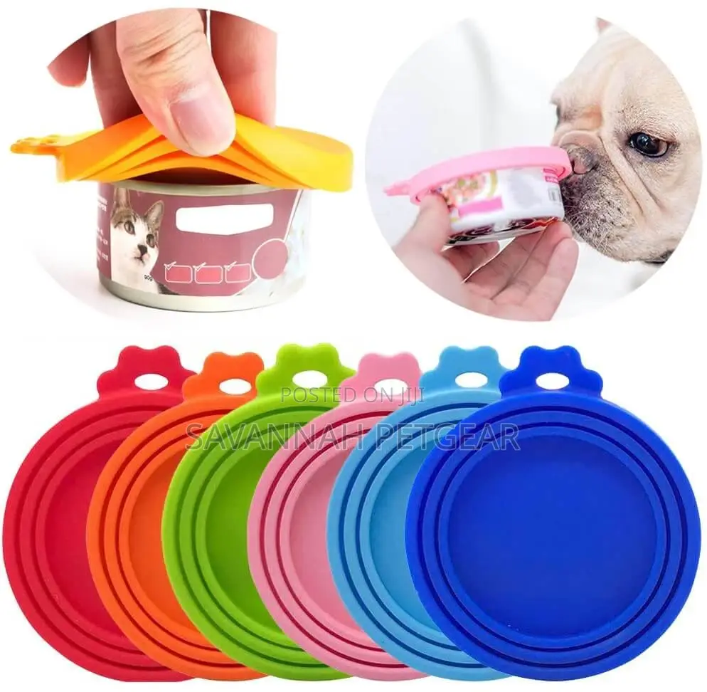 Silicone Pet Food Can Cover Lid,Airtight Food Storage Sealer
