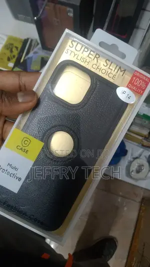iPhone 14 | Leather Back Covers (6.7 Inch) Black