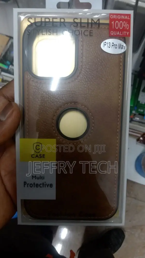 iPhone 13 Pro Max Back Cover | Flexible Pu Leather | Full C