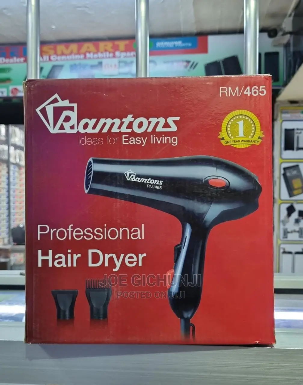 Black Hair Dryer- Rm/465
