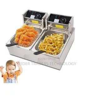 Owngreat Silver Double Fryer Electric Deep Fryer 12 Litre