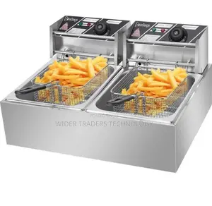 Owngreat Silver Double Fryer Electric Deep Fryer 12 Litre