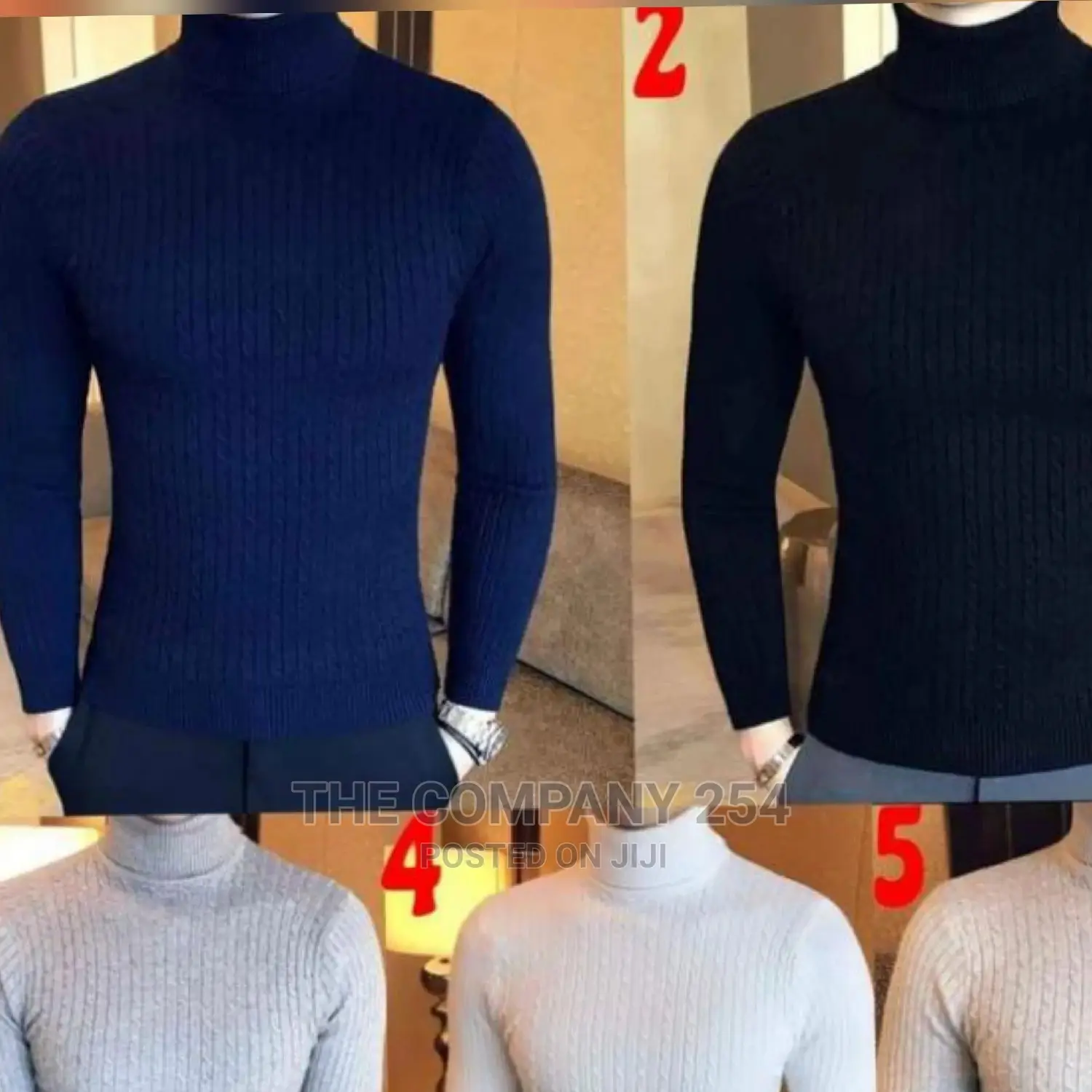 Unisex Warm All Weather Pullneck Turtle Neck Sweaters