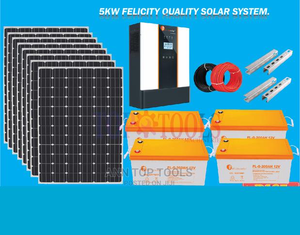 5 Kw Felicity Quality Solar System - main view