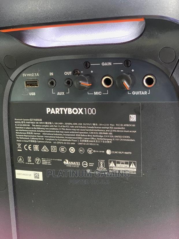 JBL Partybox 100 High Power Portable Wireless Bluetooth Audi - thumbnail 4