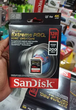 Sandisk 128gb Extreme Pro 200mbps Camera Card