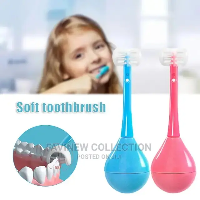 Lovely Three-Sided Kids Toothbrush