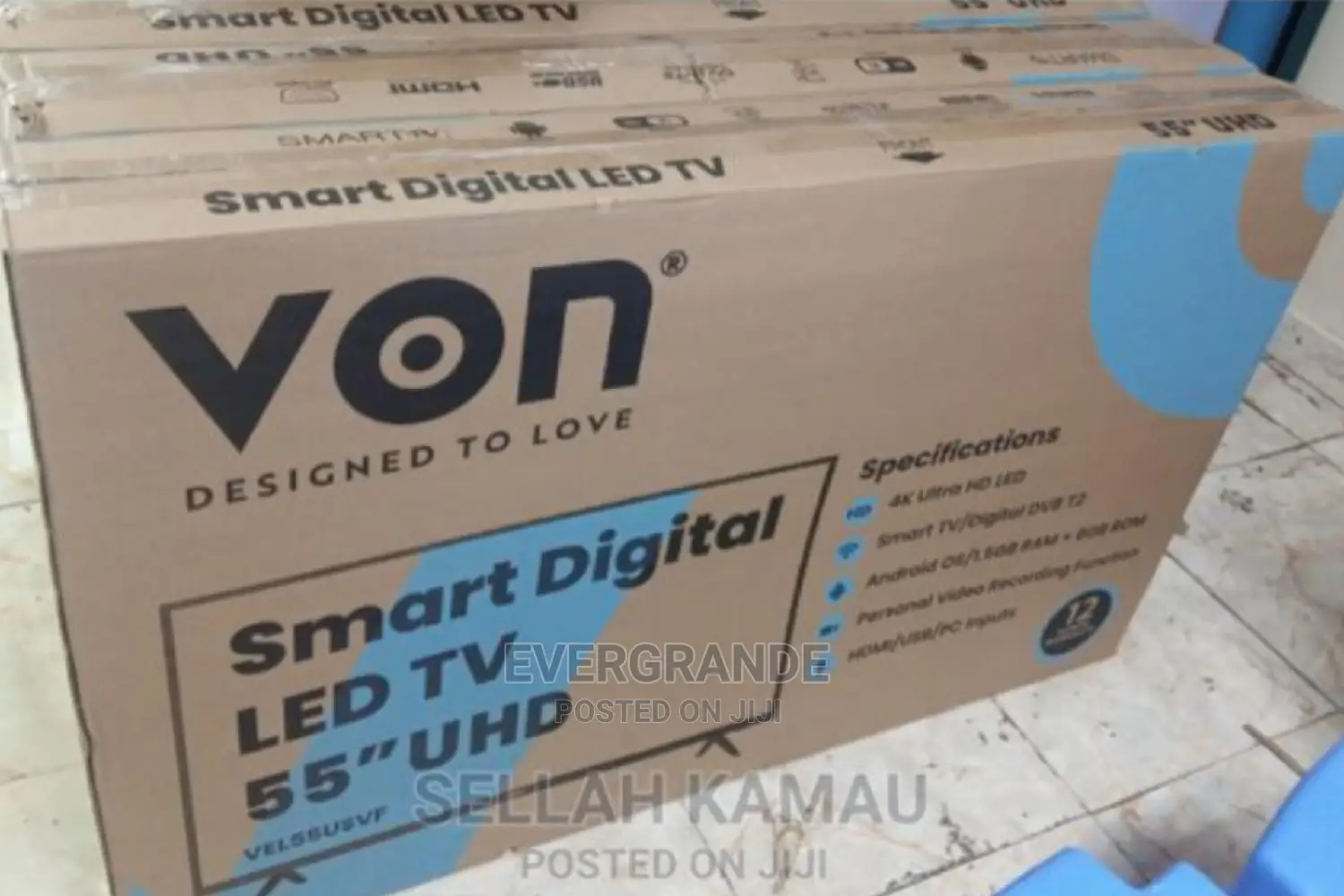 Von Digital Led Smart Android 4 K Ultra HD Tv