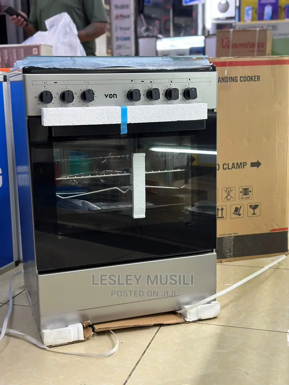 Von Free Standing Cooker 60*60 Silver