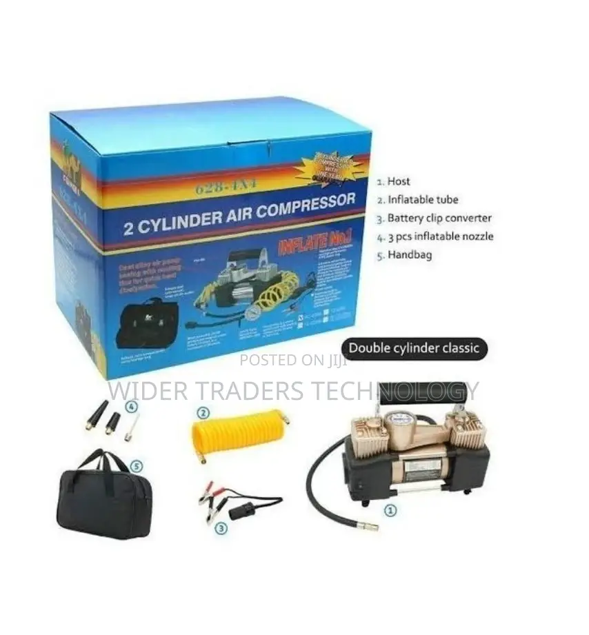 Heavy Duty Double Digital Portable Air Compressor