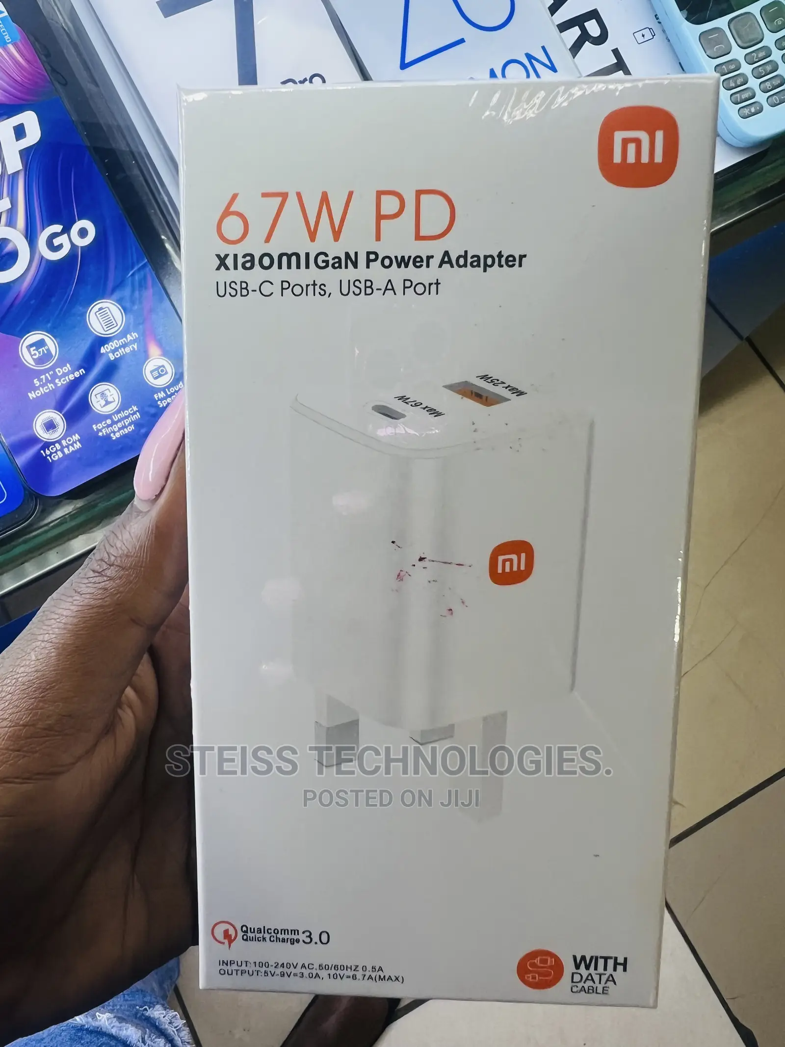 67watts Type C Redmi Charger.