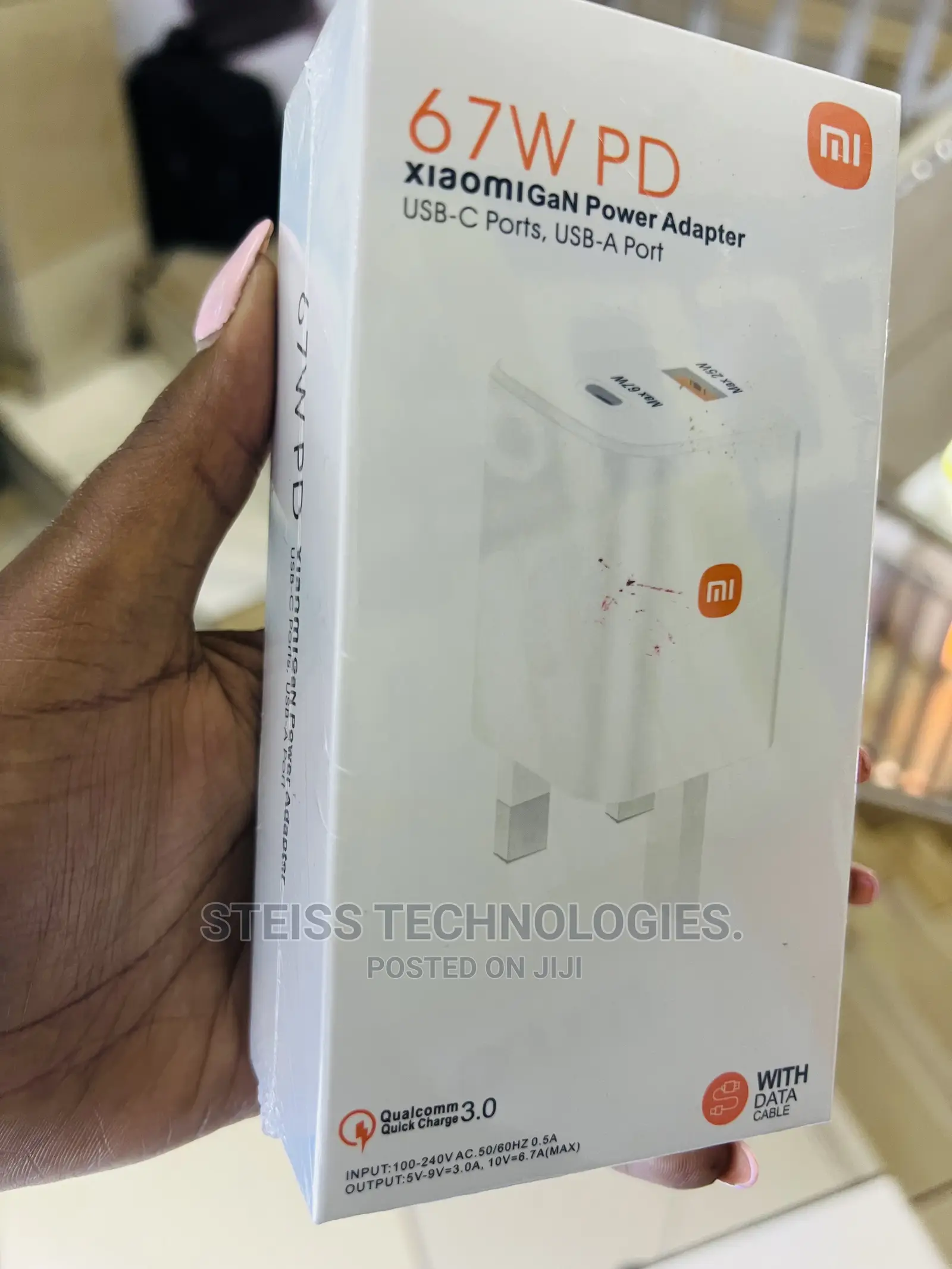 67watts Type C Redmi Charger.