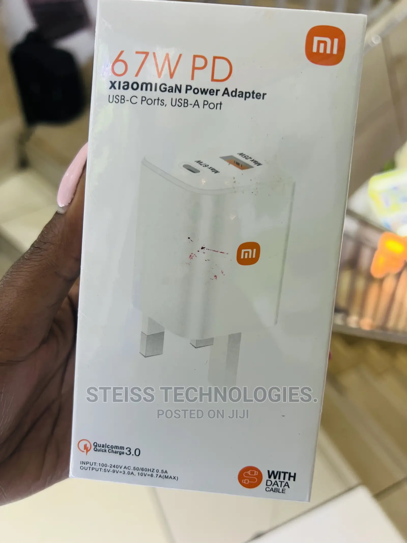 67watts Type C Redmi Charger.