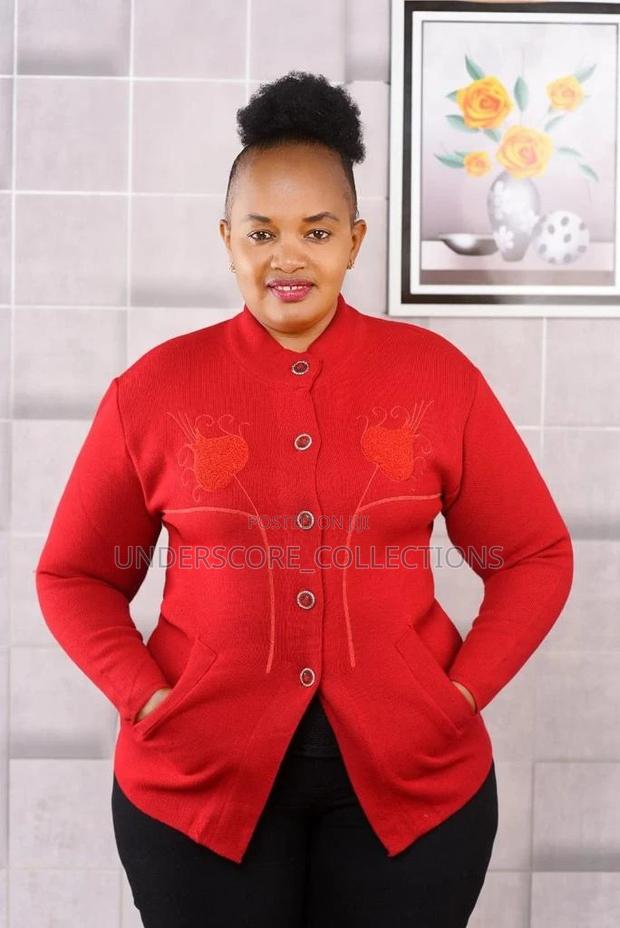 Warm and Classy Plus Size Ladies Short Sweaters - main view