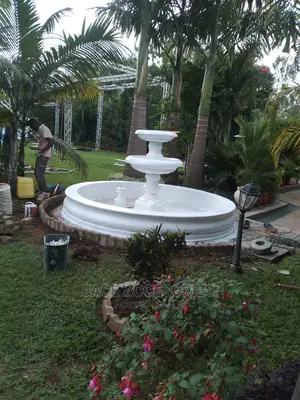 Beautiful White Fountain 3 Tiers