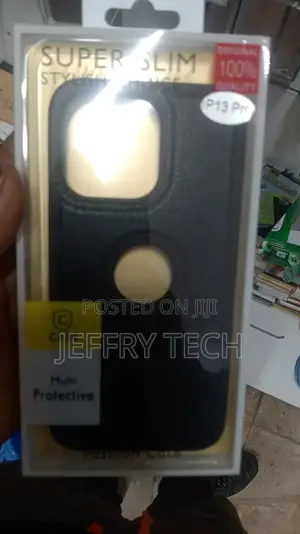 iPhone 13 Pro Leather Back Case Cover | Flexible Slim Bumpe