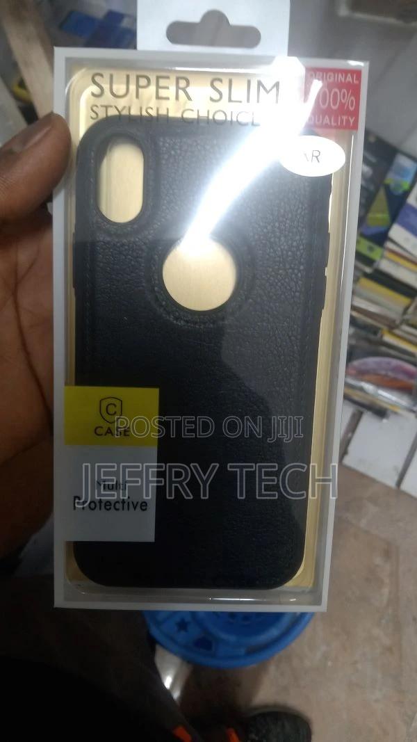 Leather Flexible Back Cover Case Designed for iPhone Xr (Bro - main view