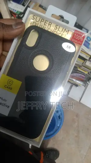 Back Cover for Apple iPhone XR (Leather |Black