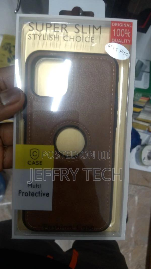 Case for Apple iPhone 11 Pro With Logo View ,Leather Brown - main view
